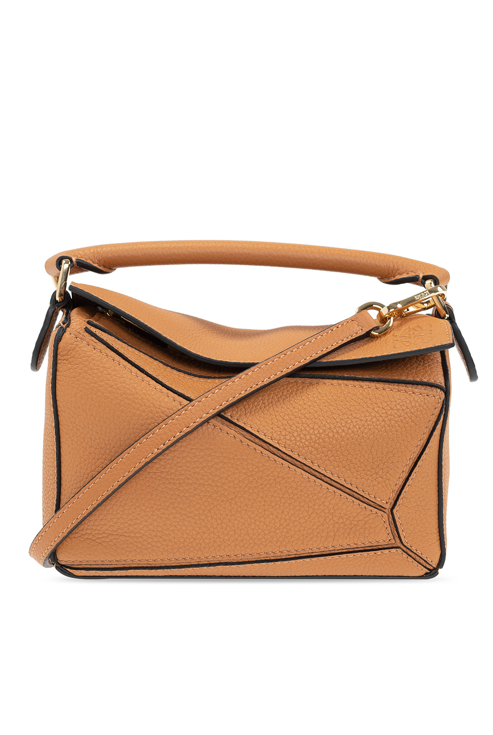 Loewe puzzle bag 2024 small tan gold hardware